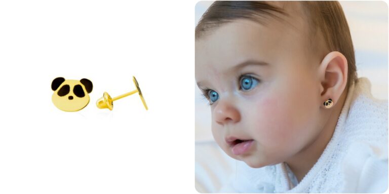 Brinco infantil de ursinho